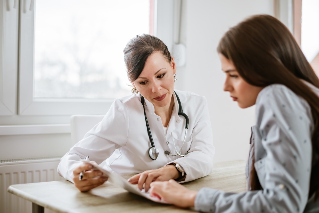 doctor and patient talking
